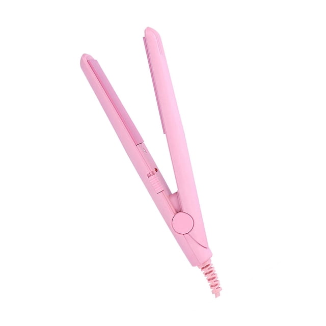 Ejoyous Plancha De Pelo, Mini Plancha De Pelo Portátil 2 En 1, 190 Grados Celsius Temperatura Constante Placa De Cerámica Turmalina Belleza Plancha Rizador De Calefacción