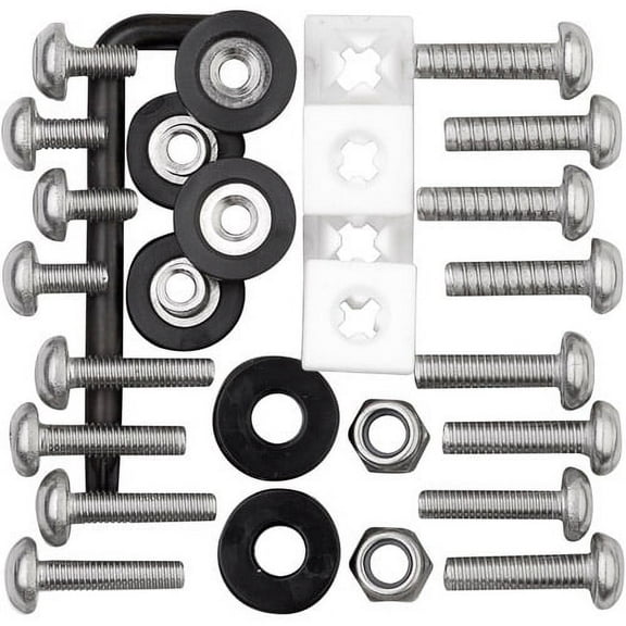 Cruiser Accessories 81500 Ultimate License Plate Locking Fastener Kit - Standard & Metric, 37-Piece Set