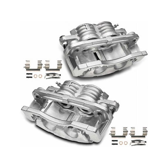 Brake Caliper Set 2 - Compatible with 2002 - 2005 Chevy Trailblazer 4.2L 6-Cylinder 2003 2004