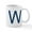 White, variant on CafePress - Blue W - 11 oz Ceramic Mug - Novelty Coffee Tea Cup