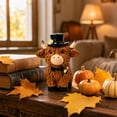 thumbnail image 4 of Resin Statues,Cute Formal Wear Highland Cow Figurine with Yellow Floral Decoration for Kitchen Livingroom Countertop Fall Decor, 4 of 7