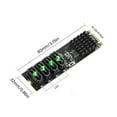 thumbnail image 6 of M.2 To SATA3.0 Adapter Card 4 Port SATA3 Expansion Card TXB184 Rise Card For NVME PCIE3.0 Card Converter, 6 of 9
