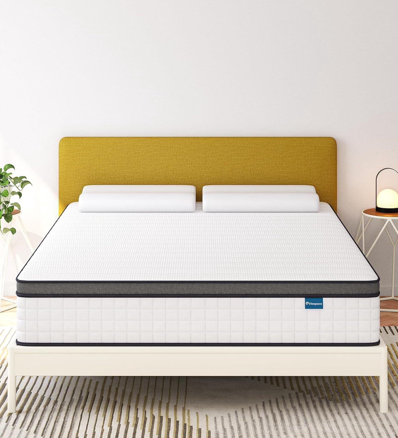 Full Size Mattress,10 Inch Full Mattress in a Box,Hybrid Memory Foam Full Size Mattresses,Medium Firm Soft and Comfort White Mattress,CertiPUR-US.