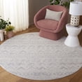 thumbnail image 2 of SAFAVIEH Hanna Jarred Striped Area Rug, Ivory/Light Grey, 6'7" x 6'7" Round, 2 of 9