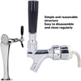 thumbnail image 2 of ZOUSSIQI Robinet de Bière Argenté Réglable Robinet de Fût de Bière en Acier Inoxydable Robinet de Tour de Bière pour Bars, Hôtels, Restaurants, Maison CA919-89008, 2 of 9