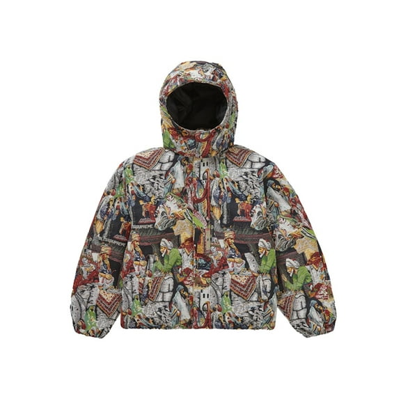 Supreme Men's Bless Tapestry Down Puffer Jacket Multicolor, from StockX
