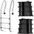 thumbnail image 4 of Ladder Buckle, 2 Pieces Swimming Pool Ladder Replacement Kit Ladder Buffer Integrated Parts Accessories Swimming Pool Ladder Clamp, 4 of 5
