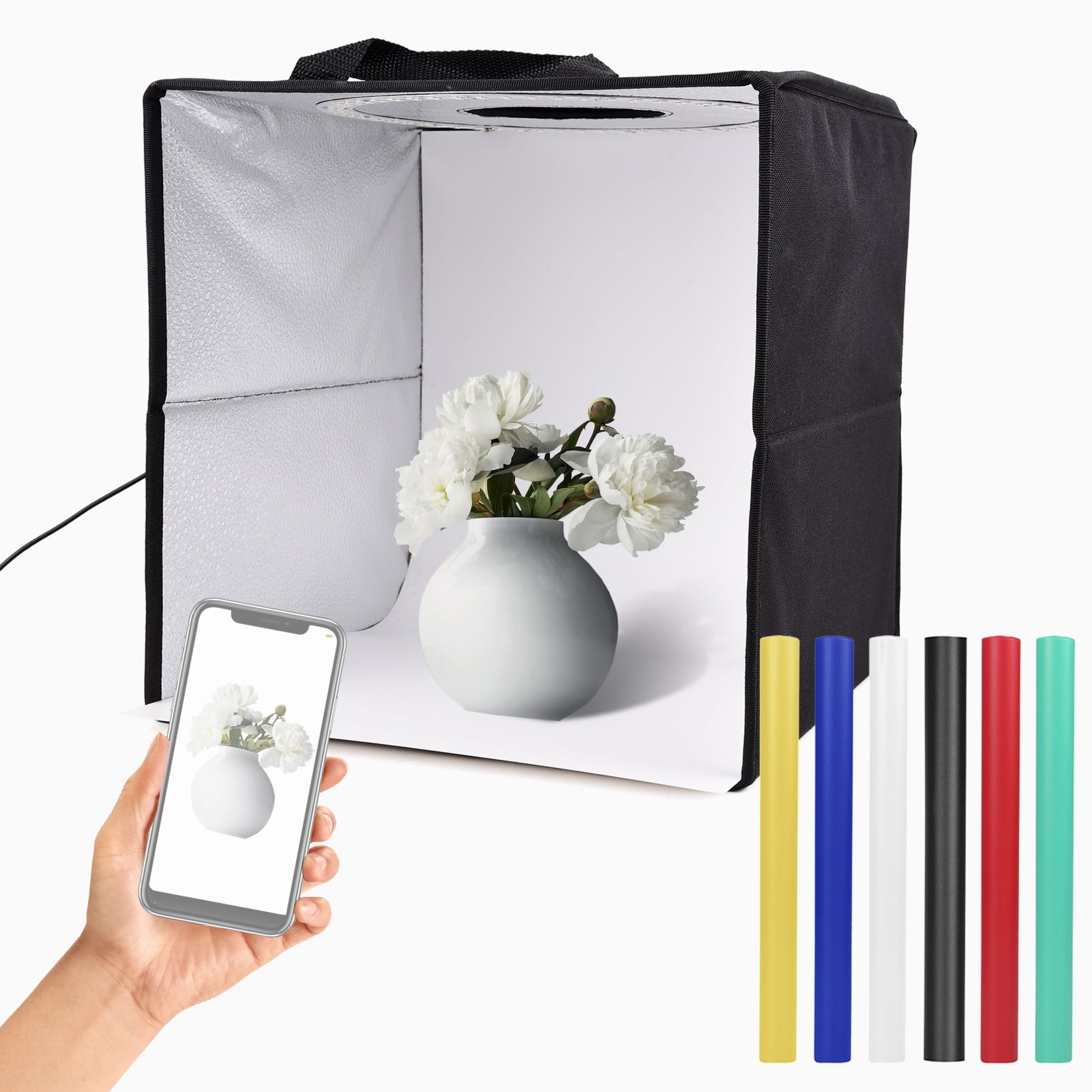 30 * 30 * 30CM Portable Mini Photography Light Box Foldable Softbox LED