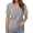 Grey, variant on Womens Tops Trendy Short Crop Bat Wing Sleeve Fashion V Neck School Outfits for Teachers,Grey,L