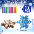 thumbnail image 2 of Conjunto de Manualidades Navideñas Blosssound 36 Copos de Nieve de Madera y 12 Marcadores, 2 of 6