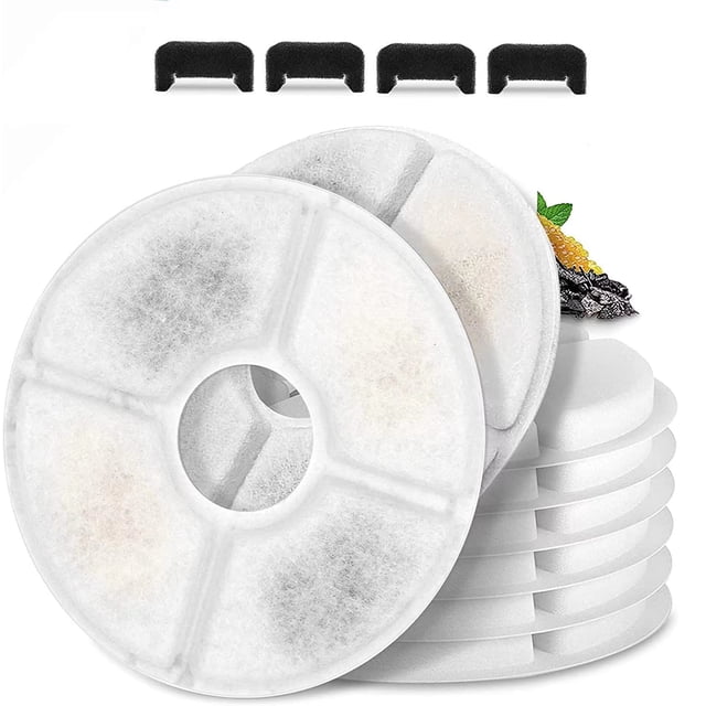 Juego de 12 filtros para fuentes de agua Monsin para 2,4 litros