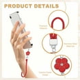 thumbnail image 3 of Uxcell Phone Lanyard Wrist Straps, Creative Braided Flower Phone Charm Straps Wrist Lanyard for Phone Case Camera Keychain Hand Red, 3 of 7