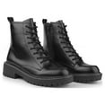 thumbnail image 5 of ICHIGO Women's Combat Boots Lace-up Girls Ankle Booties, 5 of 7