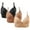 3pcs#Black/Brown/Khaki, variant on GERsome 2PCS Assorted Color Supportive Bras for Women Full Coverage, Womens Bras Comfortable Wireless Bras with Support and Lift Everyday Bras 2pcs#Khaki S