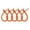 Orange, variant on 5PCS Silicone Twist Ties Reusable Bag Sealing Clips Cable Organizer Bread Ties Kitchen Storage