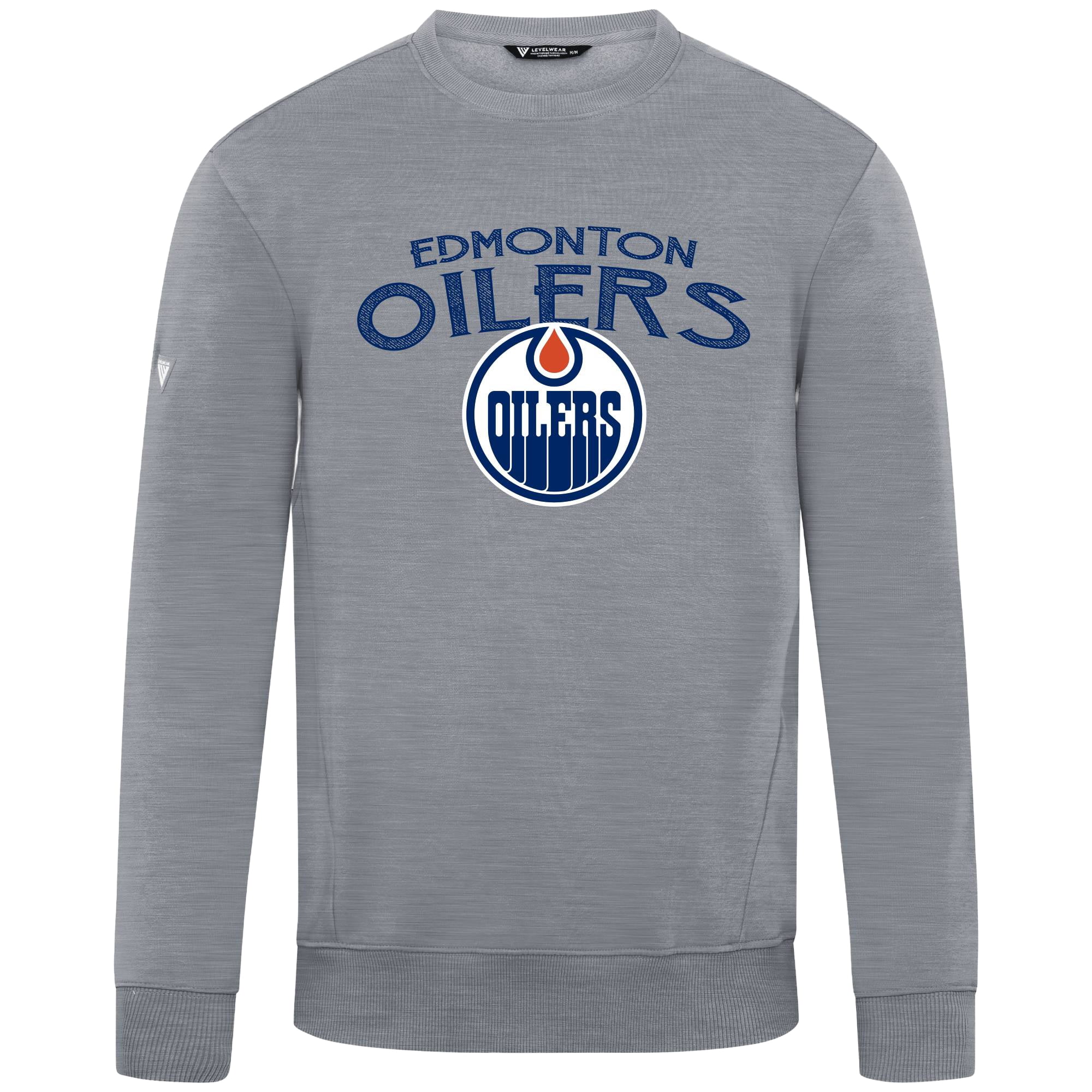 Men's Levelwear Gray Edmonton Oilers Zane Mission Sweatshirt