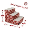 thumbnail image 5 of Majestic Pet Links Pet Stairs 3 Steps Red Machine Washable Removable Cover 18" x 16" x 15", 5 of 5