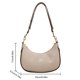 thumbnail image 3 of Bolso de media luna para mujer, bolso Retro de lujo de cuero PU, bolso para axila, bolso de media luna para mujer, 3 of 8