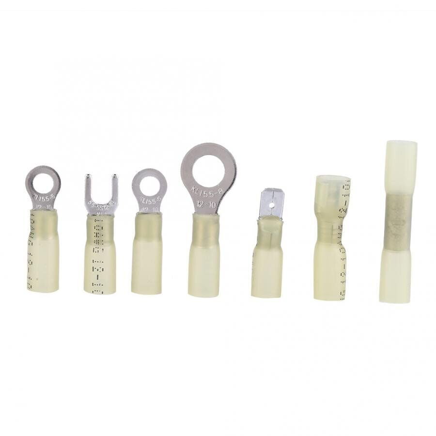 250pcs Heat Shrink Wire Connectors Electrical Terminals Solder Seal 22-10 AWG