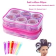 thumbnail image 1 of Juego de rulos de pelo con agarre automático Rulos de peluquería en 3 tamaños brillar Hogar, 1 of 5