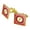 Gold, variant on Justice League The Flash Athletic Logo Square Cufflink Set - Silver or Gold