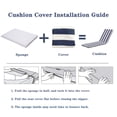 thumbnail image 3 of 2-Piece Outdoor Lounge Chair Cushion Set with Removable Covers & Adjustable Straps - UV-Resistant Fabric for Chaise Lounges & Patio Furniture, 3 of 9