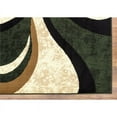 thumbnail image 3 of Princess 5x7 Geometric Swirl Abstract Area Rug 808 in Cream Green, 3 of 6