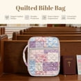 thumbnail image 6 of ZUXONGSY Rose Daisy Print Bible Case for Women Lightweight Bible Protective Carrier Sturdy Scripture Bag with Handle Journal Case for Daily Commuter, 6 of 7