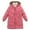 Watermelon Red, variant on REDARER Girls Long Puffer Coat, Winter Thickened Down Jacket with Hood, Windproof Warm Outerwear for Toddler and Big Kids,Size:8-9 Years