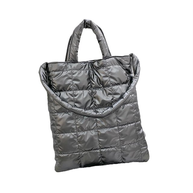 Bolso de algodón para mujer de otoño e invierno, bolsos de un solo hombro de Color, bolso mensajero de gran capacidad