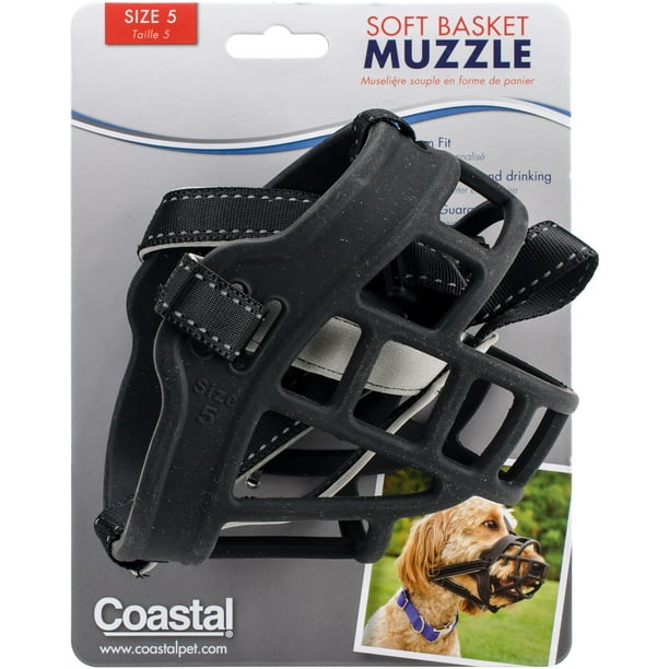 coastal pet products 01365 blk05 null soft basket muzzles