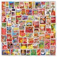 thumbnail image 2 of Pegatinas American Food Packaging, 100 unidades, de vinilo impermeable, 2 of 2