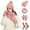 Pink, variant on Winter Women's Woolen Hat Bib Gloves And Socks 4 Piece Set