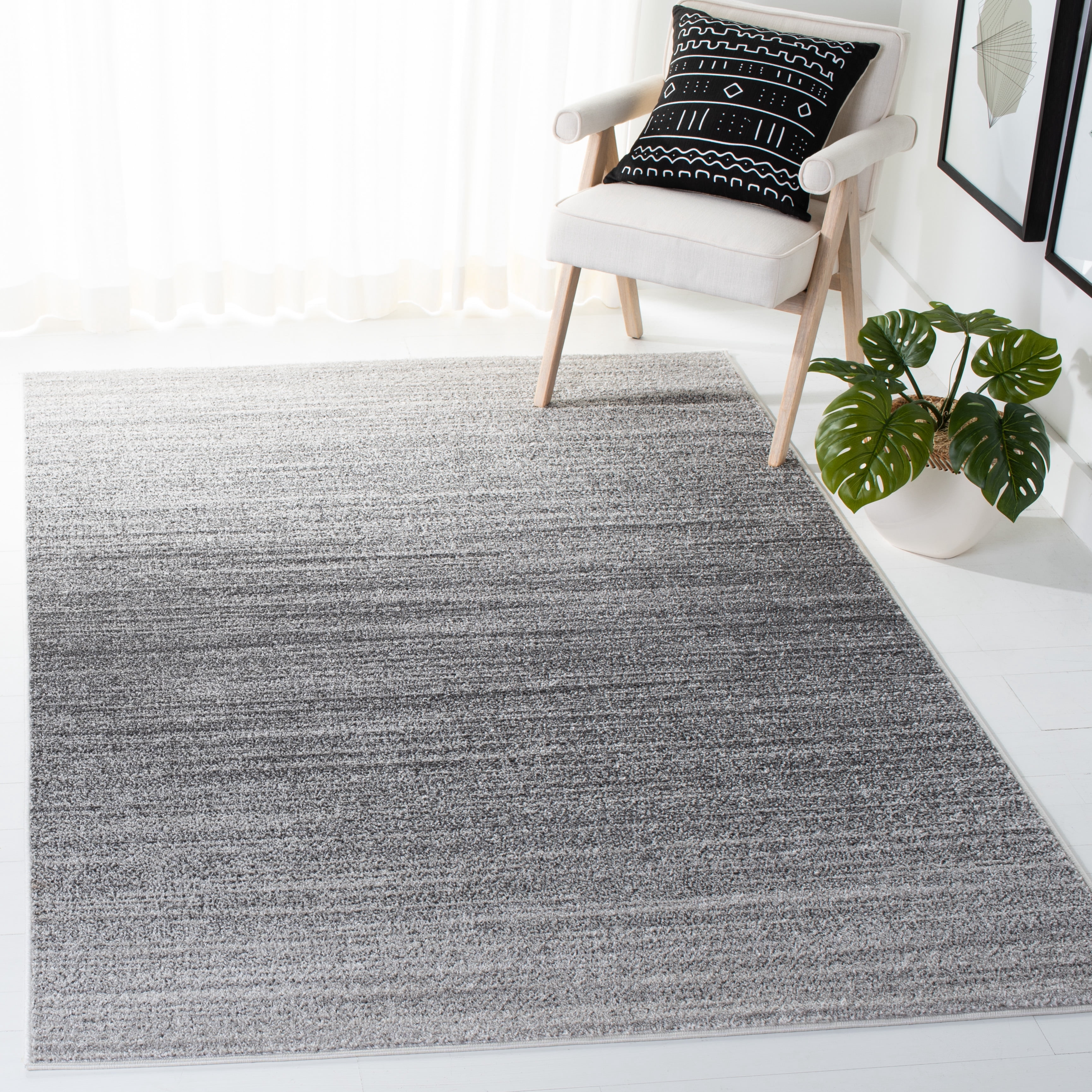 SAFAVIEH Adirondack Maris Abstract Area Rug, Grey/Ivory, 5'1" x 7'6"