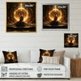 thumbnail image 4 of Designart "Illuminated Awakening" Buddhism Canvas Wall Art, 4 of 7