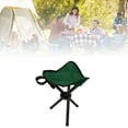 thumbnail image 4 of Camping Tripod Stool, Ergonomic Design High Load Bearing Capacity Lightweight Stable Tripod   For Outdoor For Travel Green, 4 of 8