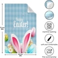 thumbnail image 5 of Easter Eggs Kitchen Tea Towels Set of 4 Absorbent Hand Dish Towels, Funny Ears Dishcloths Lint-Free 18x28 Inch Fast Drying for Cooking Baking Home Clean, 5 of 7