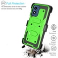 thumbnail image 5 of For Motorola Moto G Play 4G 2024 Case, Takfox Heavy Duty Rugged Defender Full Body Protection Phone Case Cover with Swivel Belt Clip Holster & Built in Screen Protector - Green, 5 of 7