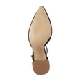 thumbnail image 4 of Shellys London Tilly Black Velvet Ankle Strap Retro Block Gold Heel Dress Pump (Black, 9), 4 of 4