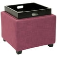 thumbnail image 4 of Safavieh Harrison Rustic Glam Single Tray Storage Ottoman, 4 of 6