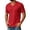 20# Red, variant on Men's Big and Tall Shirts Cotton V Neck Plus Size Short Sleeve Soft Casual 2026 Summer Tee Army Green 2XL