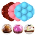 thumbnail image 2 of Moule à Pâtisserie Hexagonal 7 Compartiments Moule à Gâteau en Silicone Antiadhésif Moule à Gâteau Hexagonal Moule à Chocolat, Bleu, 2 of 6