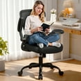 thumbnail image 7 of ATHOPE Office Chair, Ergonomic Desk Chair Breathable Mesh Home Office Chairs Adjustable High Back Lumbar Support Flip-up Armrests, Executive Rolling Swivel Comfy Computer Chairs Black, 7 of 7