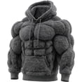 thumbnail image 2 of GFHFHITJ Chandail à Capuchon en Flanelle Vintage pour Hommes, Coupe Ajustée, en Molleton, Style de Rue, Chaud, 2 of 6