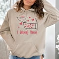 thumbnail image 3 of I Woof You Hoodie Sweatshirt, 3 of 6
