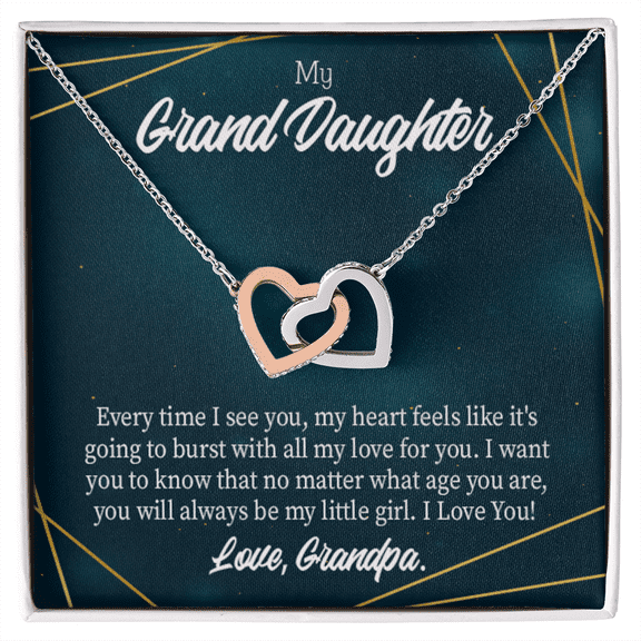 To Granddaughter My Little Girl Inseparable Necklace