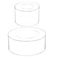 thumbnail image 1 of Unique Bargains Acrylic Cake Stand, 1Set Clear Cake Riser Cake Tier, Cake Display Stand for Wedding Birthday Party 10x4 Inch, 6x4 Inch, 1 of 5