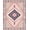 Pink Blue Beige, Pattern 2, variant on ODIKA 2'x3' Washable Throw Rug Muted Pink Boho Southwestern Bands Distressed Vintage Zigzag and Diamond for Hallway, Study Room, Non-Slip Low Profile, Flatwoven