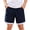 White, variant on Kids Cotton Pull On Shorts 5 Inch Inseam Boys Girls Summer Elastic Waist Shorts with Pockets Light Blue,Size 14 T