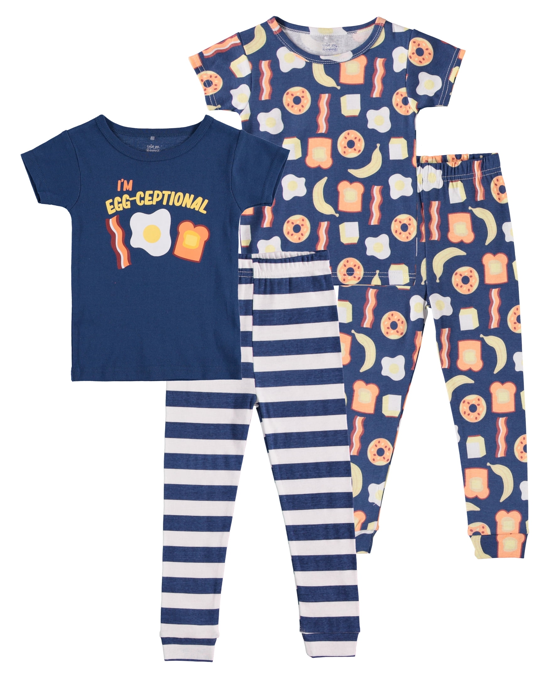Cutie Pie Dreamers Baby Boy & Toddler Boy 4 PC Tight Fit Cotton